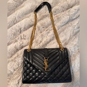 Yves Saint Laurent ENVELOPE MEDIUM IN MATELASSÉ LAMBSKIN